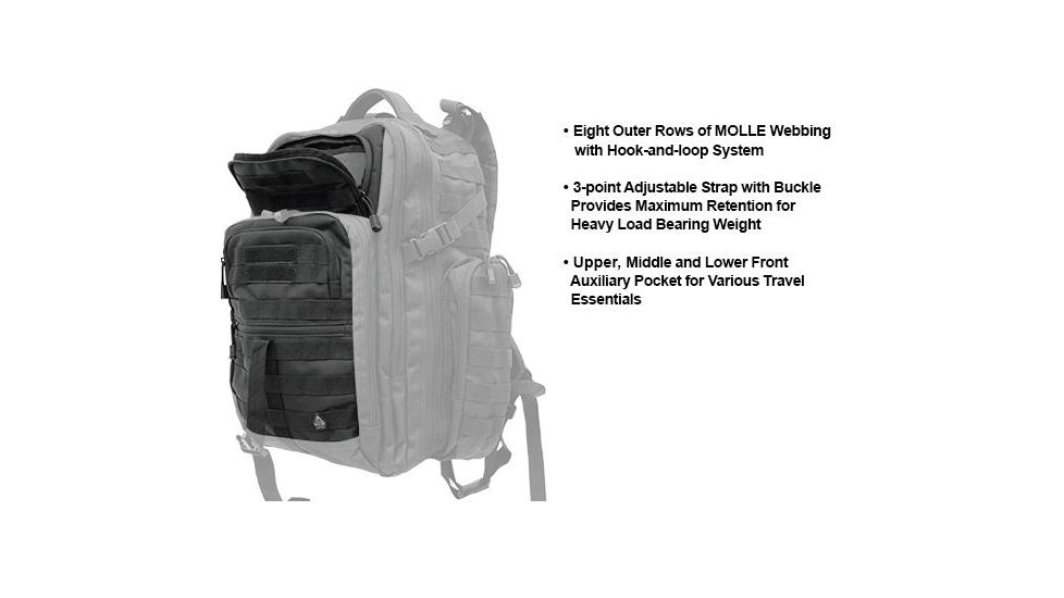 Leapers UTG 3-Day Situational Preparedness Back Pack,Black PVC-P372B