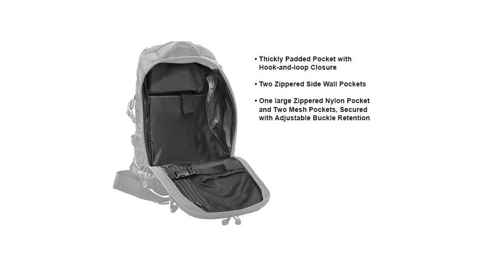 Leapers UTG Ambi 24/7 Cross Body Shoulder Vital Sling Pack,Black PVC-SP247B