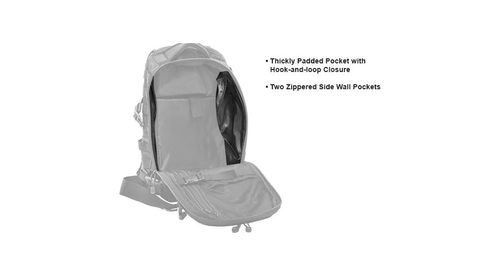 Leapers UTG Ambi 24/7 Cross Body Shoulder Vital Sling Pack,Black PVC-SP247B