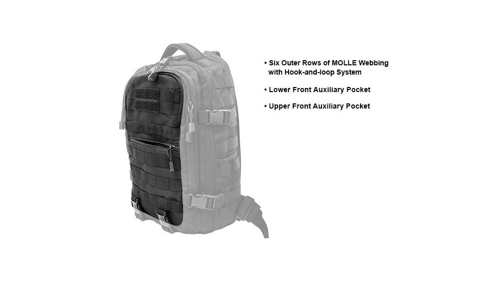 Leapers UTG Ambi 24/7 Cross Body Shoulder Vital Sling Pack,Black PVC-SP247B