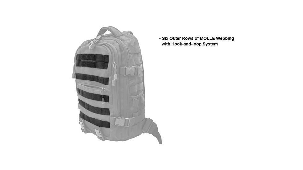 Leapers UTG Ambi 24/7 Cross Body Shoulder Vital Sling Pack,Black PVC-SP247B