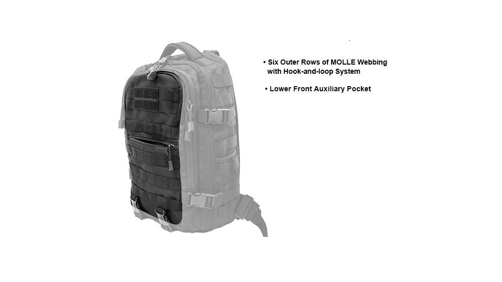 Leapers UTG Ambi 24/7 Cross Body Shoulder Vital Sling Pack,Black PVC-SP247B