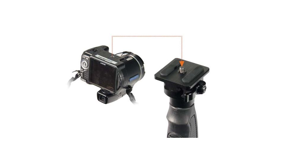 Leapers UTG Monopod with V-Rest and Camera Adaptor, 20.5in. to 58.75in., _x000D_ TL-MP150Q