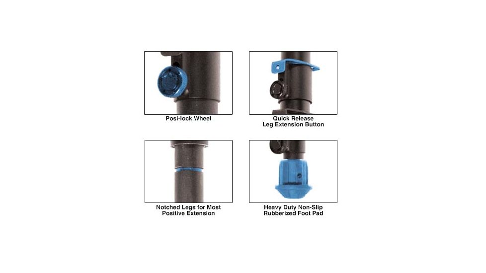 Leapers UTG Monopod with V-Rest and Camera Adaptor, 20.5in. to 58.75in., _x000D_ TL-MP150Q