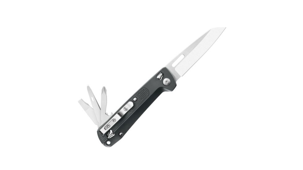 Leatherman FREE K2 Folding Knives, 3.3in, 420HC SS, Gray, 037447006906