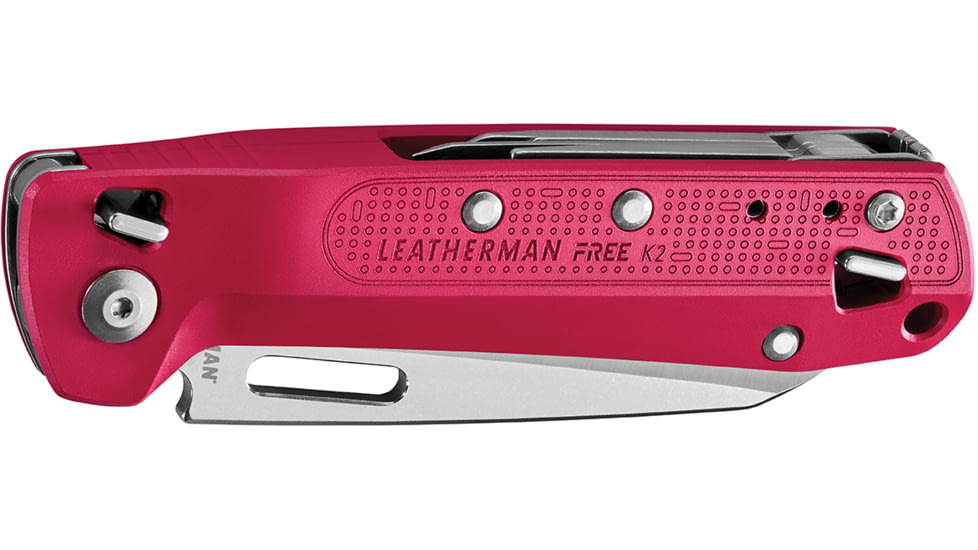 Leatherman FREE K2 Folding Knives/Multi-tool, 3.3in, 420HC SS, Crimson, 832889