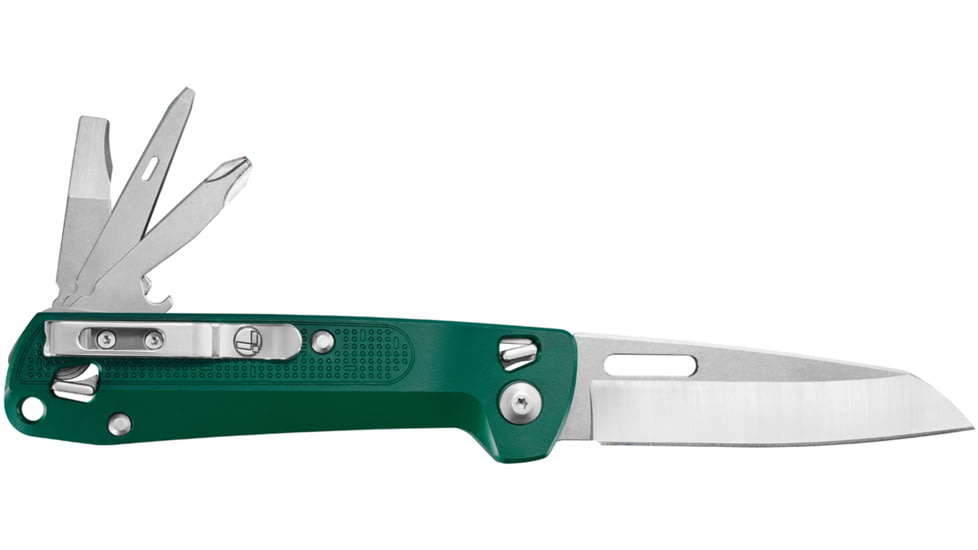 Leatherman FREE K2 Folding Knives/Multi-tool, 3.3in, 420HC SS, Evergreen, 832893