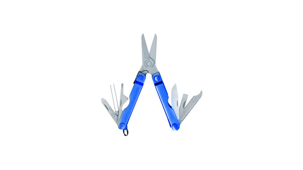 Leatherman Micra Multi Tool Ruler Stainless Steel Blue Aluminum Handlet Box 64340012k