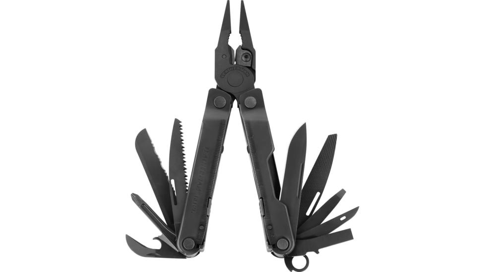 Leatherman Rebar Rebar Multi-Tool, 2.9in, 420HC Stainless Steel Blade, Black Stainless Steel Handle, 831554