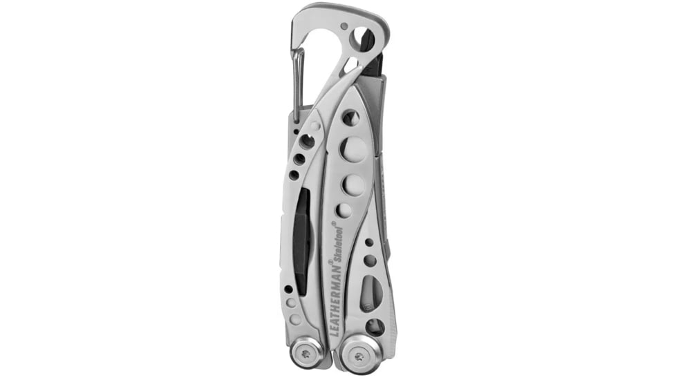 Leatherman Skeletool Multi-Tool, 2.6in, 420HC Stainless Steel Clip Point Blade, Stainless Steel Handle, 830845