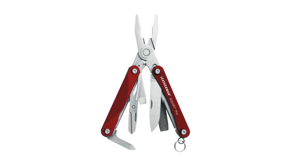 Leatherman Squirt Ps4, Red Hndl, Pkg Peg - 831188