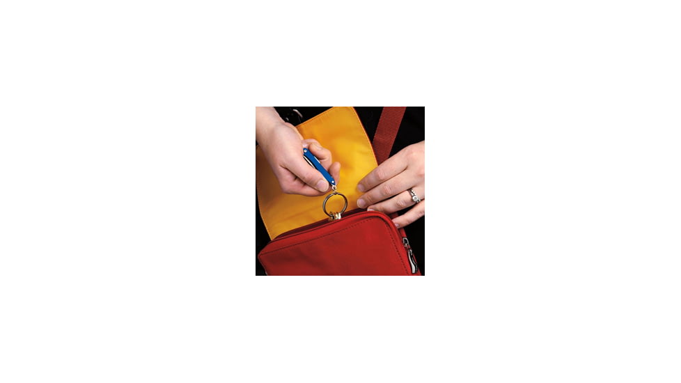 Leatherman Aluminum Handle Steel Keychain Tool w/ Tweezers, Blue 831215 