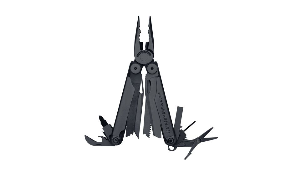 Leatherman Wave Multi-Tool w/ Black Molle Sheath and Cap Crimper 830489