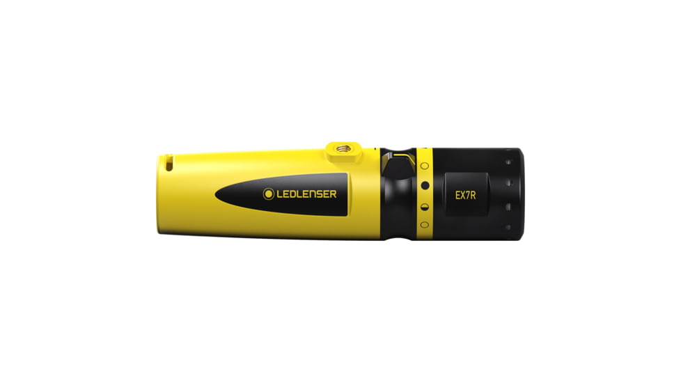 LED Lenser EX7R Li-Ion Rechargeable LED Flashlight, 220 Lumens, Box, Black, 880431