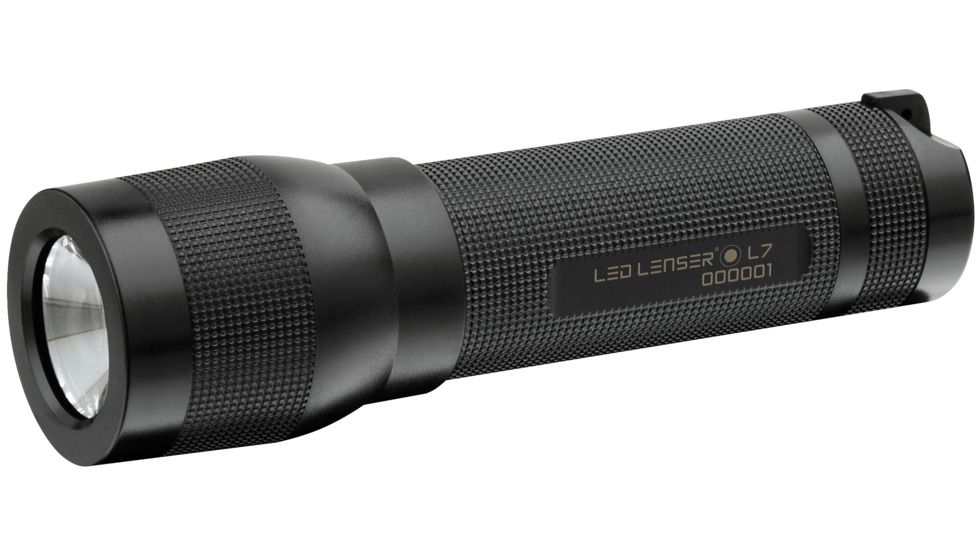 LED Lenser L7 Flashlight,Black,Clam 880015