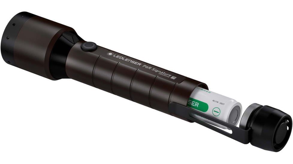 LED Lenser P6R Signature Flashlight, Li-ion 3.63V, Black, 880521