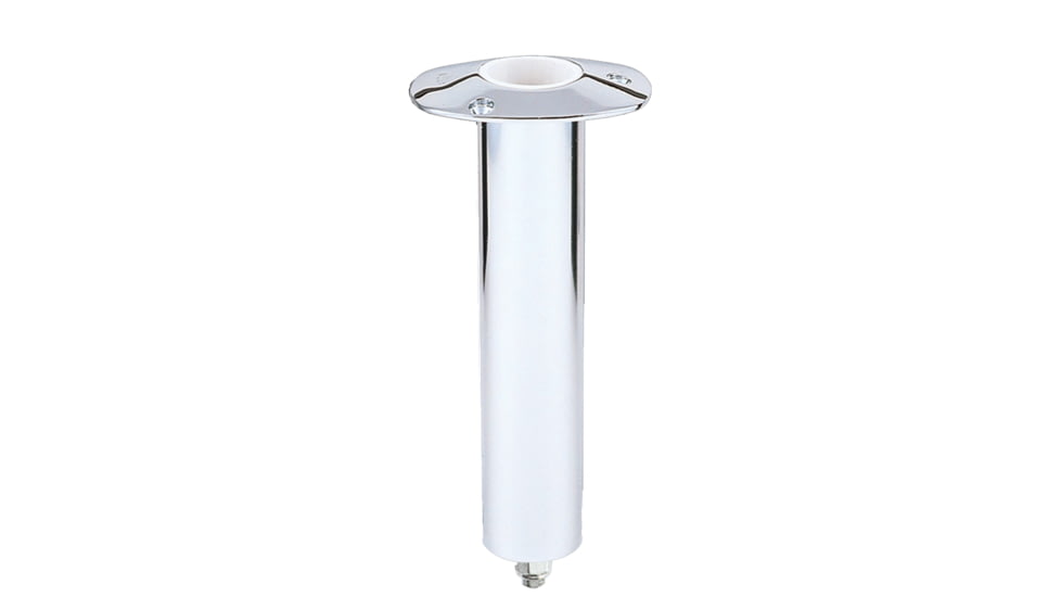 Lee's Tackle 0 Stainless Steel Swivel Base Flush Mount Rod Holder - Extra Long Tube 2.25" OD X 14.5" Tube 31165