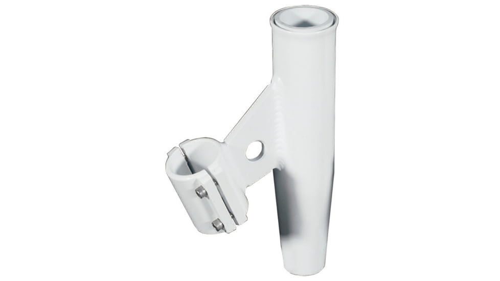 Lee's Tackle Clamp-On Rod Holder - White Aluminum - Vertical Mount - Fits 1.050 O.D. Pipe 59860