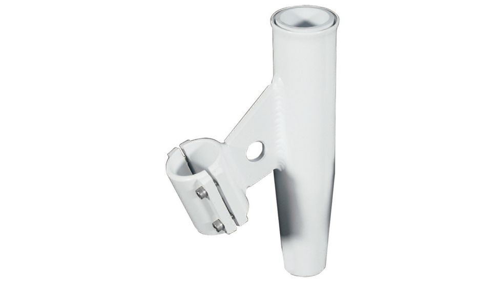 Lee's Tackle Clamp-On Rod Holder - White Aluminum - Vertical Mount Fits 1.315" O.D. Pipe 59868