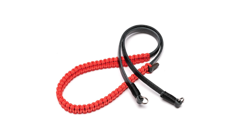 Leica Paracord Strap , 100 cm, Black/Red, 18897