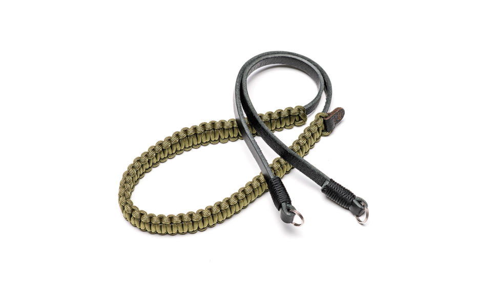 Leica Paracord Strap , 126 cm, Black/Olive, 18896