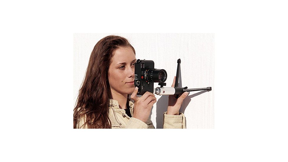 Leica table tripod used on a wall