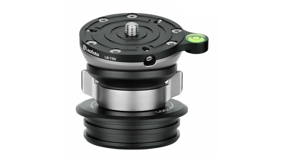 Leofoto LB-75S Leveling Head w/ Butterfly Handle, Black, LB-75S