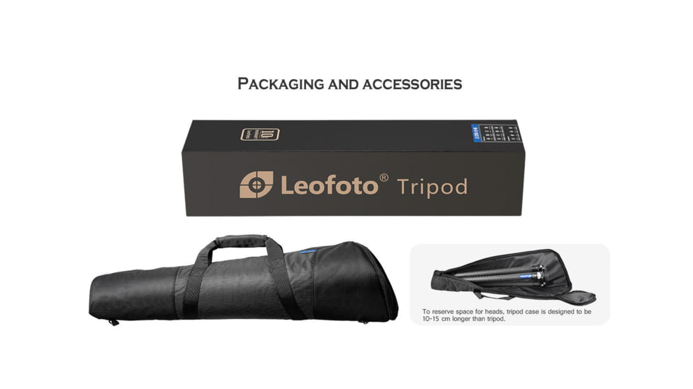 Leofoto LM-324CL X Version Tripod w/ 75mm Bowl&amp;Platform, Black, LM-324CLX