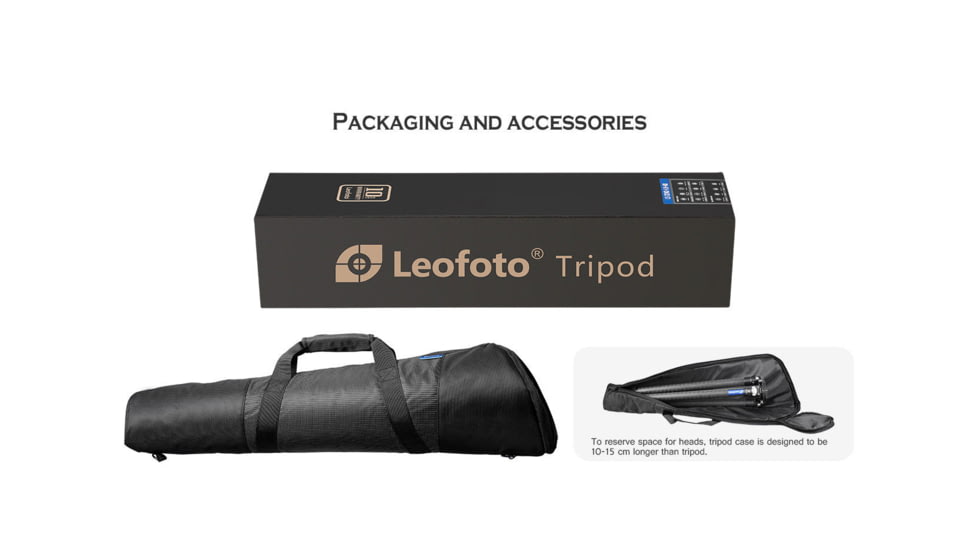Leofoto LM-324CL X Version Tripod w/ 75mm Bowl&amp;Platform w/ YB-75LRC Leveling Head, Black, LM-324CLX+YB-75LRC