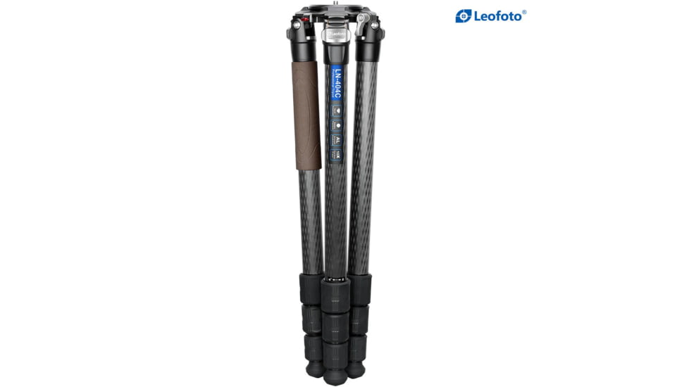 Leofoto LN-404C Heavy Duty Tripod w/ 100mm Bowl/Platform &amp; Bag, Black, LN-404C