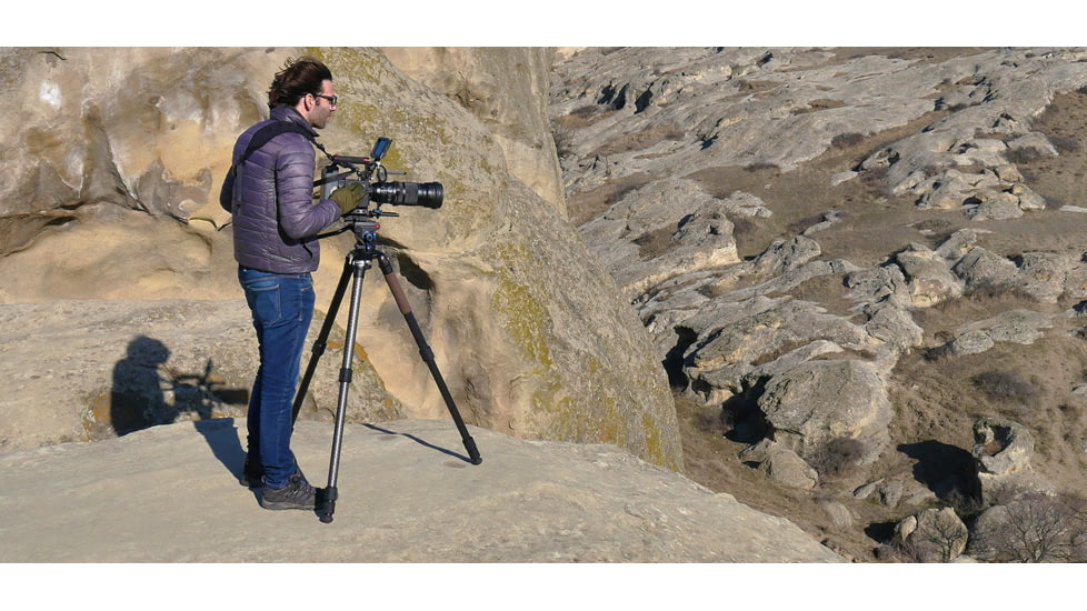 Leofoto LN-404C Heavy Duty Tripod w/ 100mm Bowl/Platform &amp; Bag, Black, LN-404C