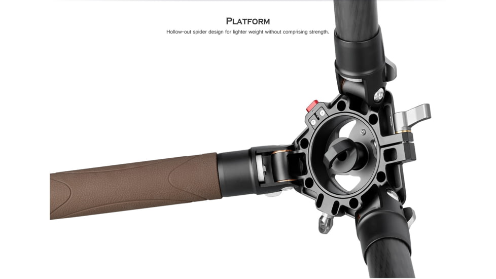 Leofoto LN-404C Heavy Duty Tripod w/ 100mm Bowl/Platform &amp; Bag, Black, LN-404C