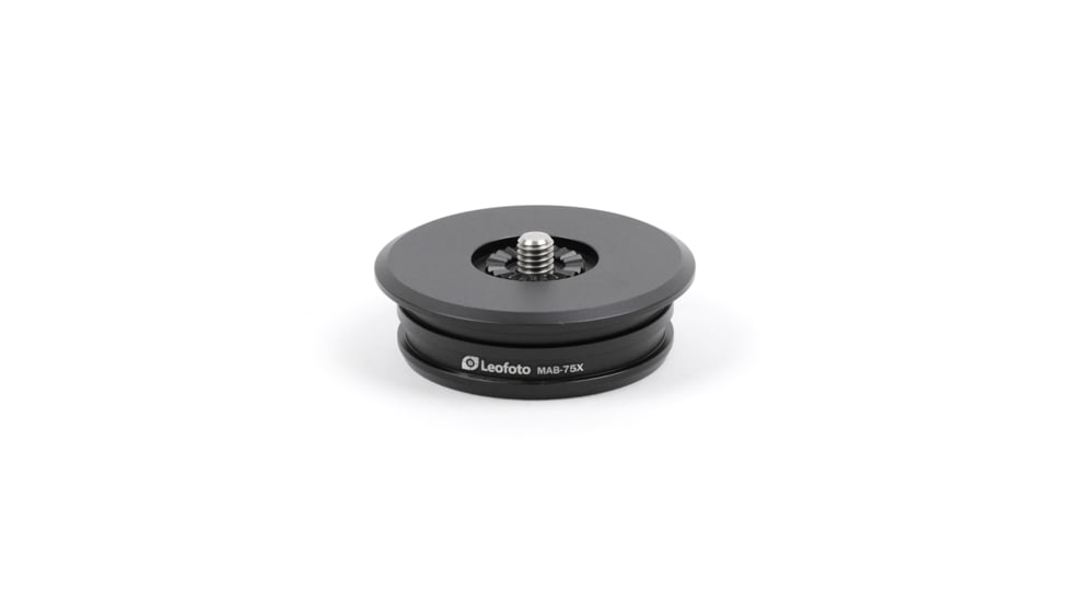 Leofoto MA-75X Bowl Adapter - Connecting Heads X Version w/75mm Bowls, Black, MA-75X