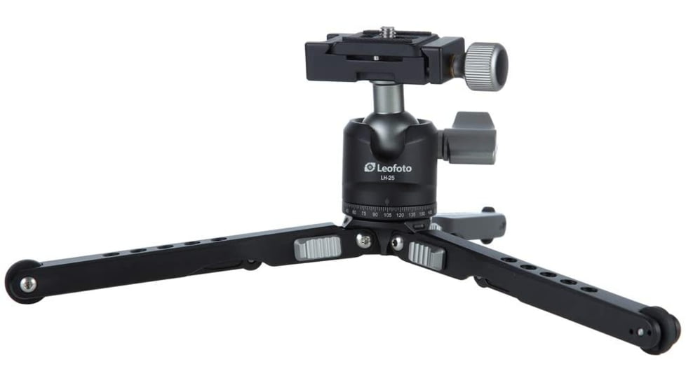 Leofoto MT-03/LH-25 Mini Tripod w/ Mini Ball Head Kit and Bag, Black, MT-03+LH-25
