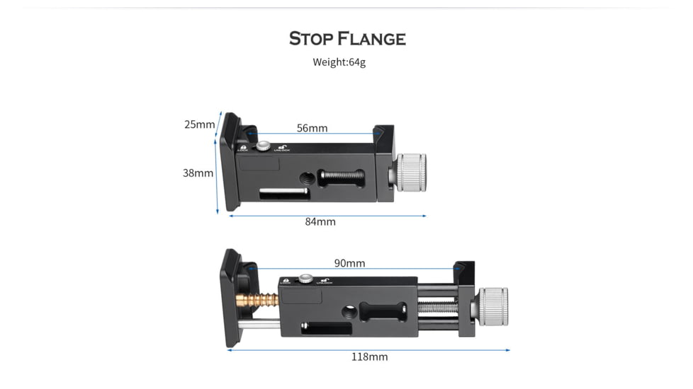 Leofoto PC-90II Adjustable Smartphone Clamp - Arca Base, Black, PC-90II