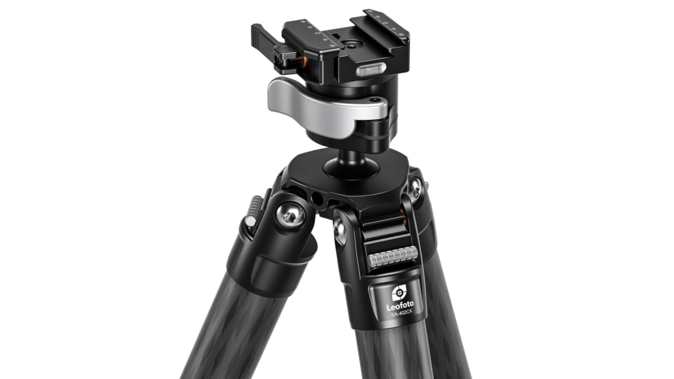 Leofoto SA-404CLX/MA-40X Outdoors Tripod w/ Rapid Lock Ballhead, Black, SA-404CLX+MA-40X