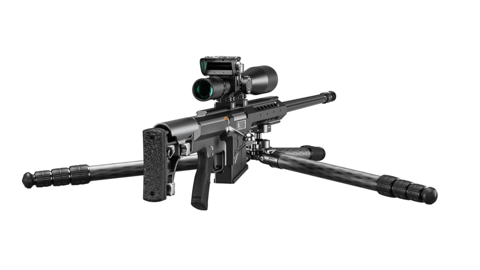 Leofoto ST-364CX Outdoors Tripod w/ Integrated Lever-Control Ballhead&amp;Lever-Release Clamp, Black, ST-364CX