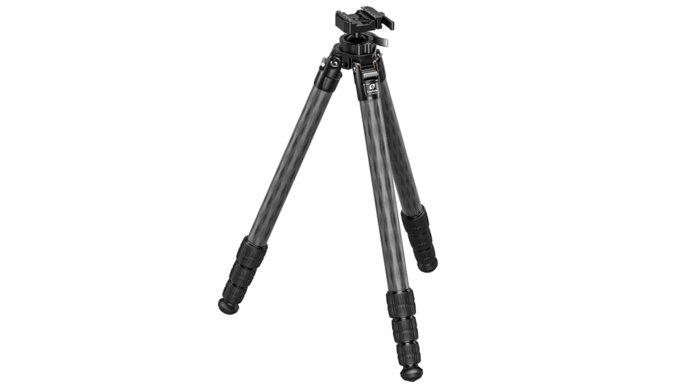 Leofoto ST-364CX Outdoors Tripod w/ Integrated Lever-Control Ballhead&amp;Lever-Release Clamp, Black, ST-364CX