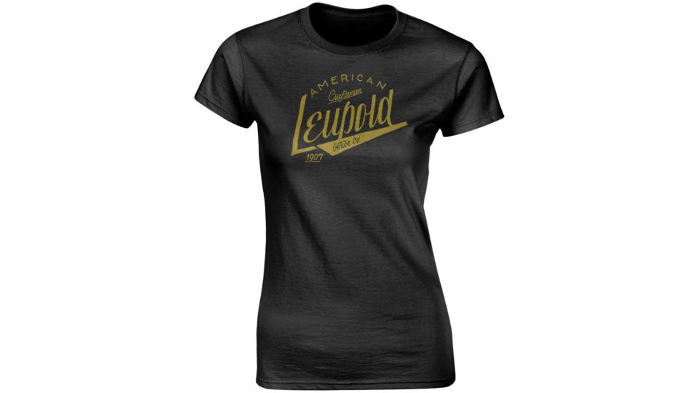 Leupold American Craftsman Premium Short Sleeve Shirt - Womens, Cotton/Poly Blend, Black, Small 175176