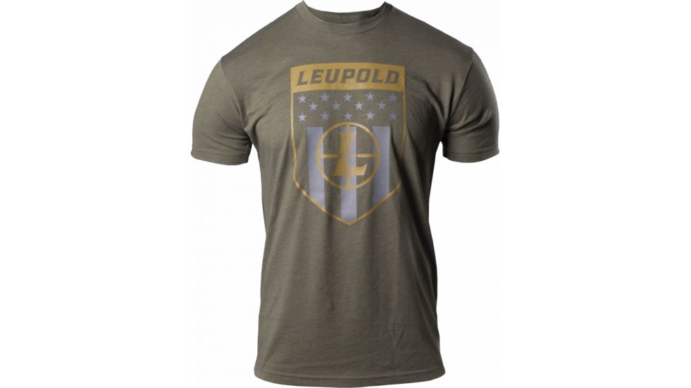 Leupold American Reticle Badge Premium Tee - Mens, Green, L, 179117
