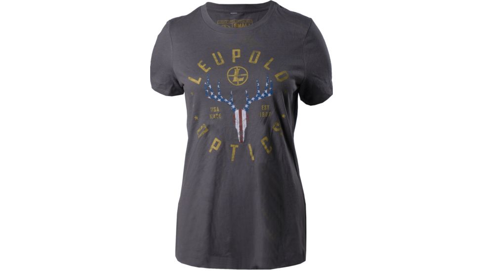 Leupold American Whitetail Premium Tee - Womens, Grey, S, 179149