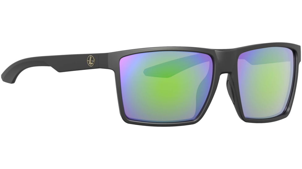 Leupold DeSoto Sunglasses Matte Black, Emerald Mirror, 184364