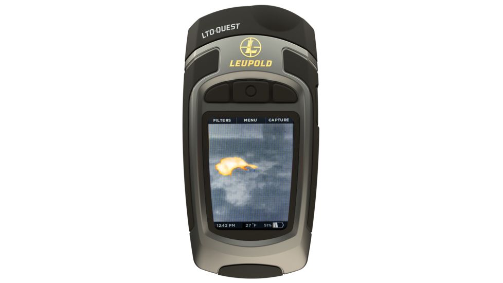 Leupold LTO Quest Handheld Thermal Imager, Camera, and 300 lumen Flashlight, Grey/Black, 173096