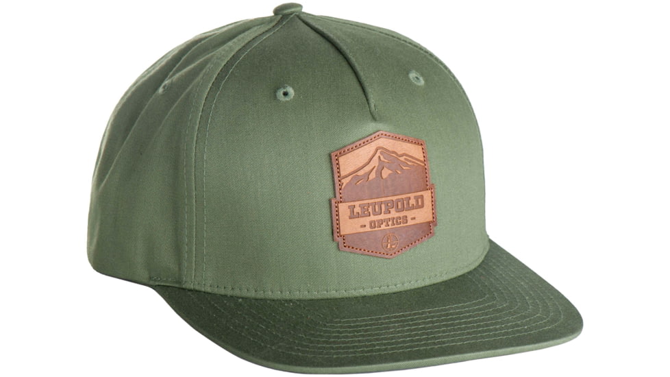 Leupold Mountain Leather Patch Hat, Army Olive, One Size, 180420