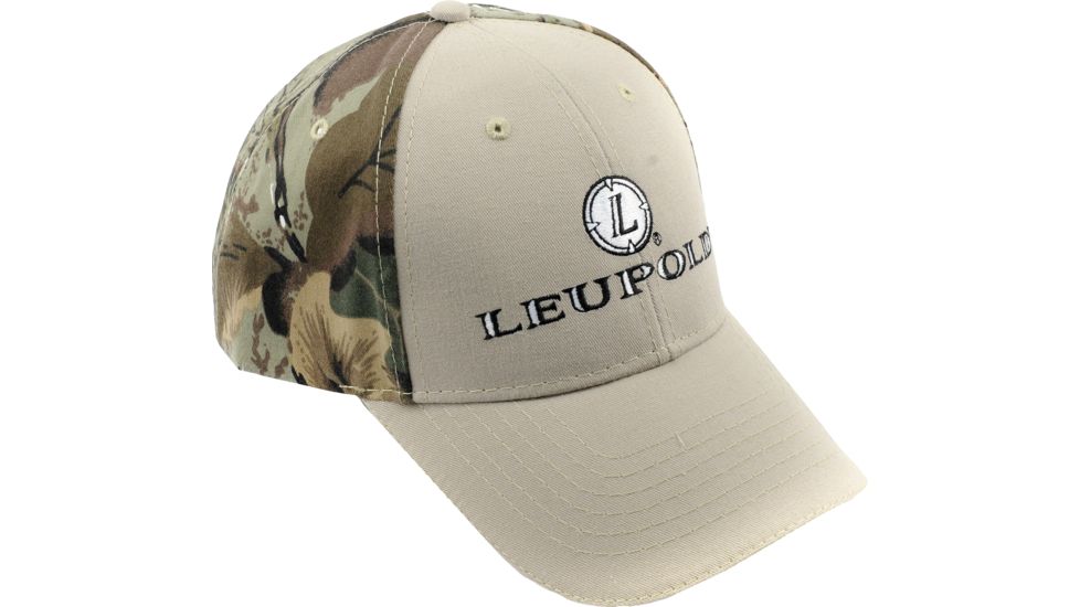 Leupold Tan &amp; Camo Logo Hat - PROMO LTCLOGOHAT