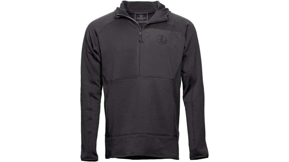 Leupold Velum Grid Fleece Pullover - Mens, Charcoal, XL, 185285