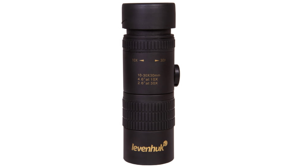 Levenhuk Atom 10-30x30 Monocular, Black, Small, 74096