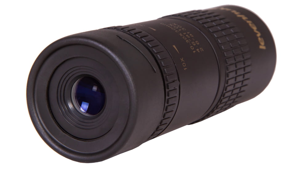 Levenhuk Atom 10-30x30 Monocular, Black, Small, 74096