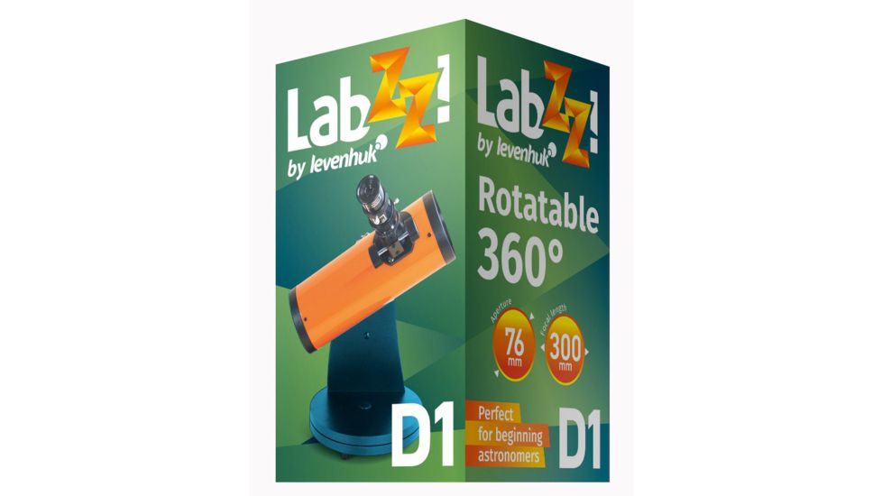Levenhuk LabZZ D1 Telescope, Orange/Blue, Large 70787