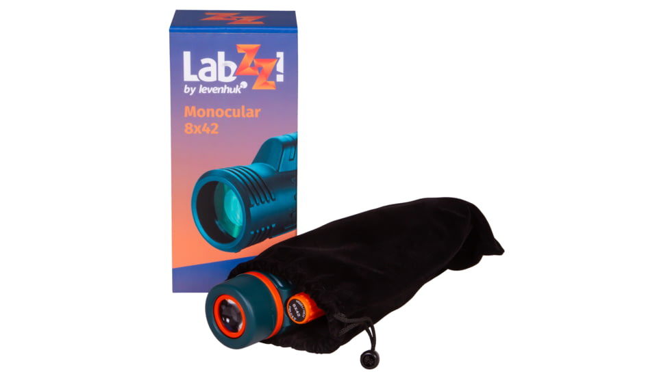 Levenhuk LabZZ MC4 Monocular, Green/Orange, Small, 74097